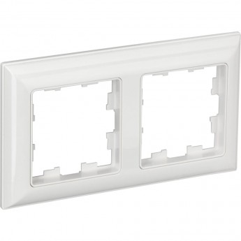 2-местная рамка IEK Brite ру-2-бр белый/белый BR-M22-12-K01 2-местная рамка IEK Brite ру-2-бр белый/белый BR-M22-12-K01