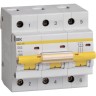 Автоматический выключатель IEK ВА47-100 3Р 63А 10кА D - MVA40-3-063-D