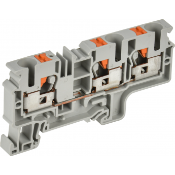 Колодка клеммная IEK CP-MC 3 вывода 10мм2 серая Колодка клеммная IEK CP-MC 3 вывода 10мм2 серая