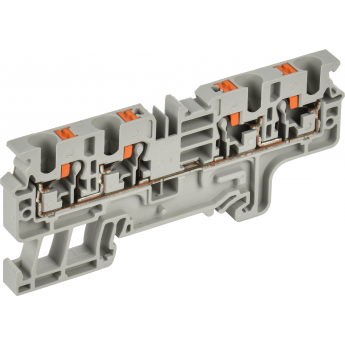 Колодка клеммная IEK CP-MC 4 вывода 4мм2 серая Колодка клеммная IEK CP-MC 4 вывода 4мм2 серая