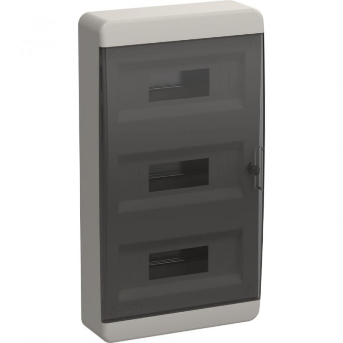 Корпус пластиковый IEK TEKFOR ЩРН-П-36 IP41 черная прозрачная дверь TF5-KP12-N-36-41-K01-K03
