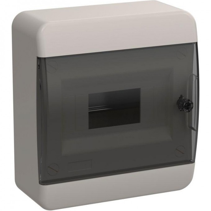 Корпус пластиковый IEK TEKFOR ЩРН-П-8 IP41 черная прозрачная дверь TF5-KP12-N-08-41-K01-K03