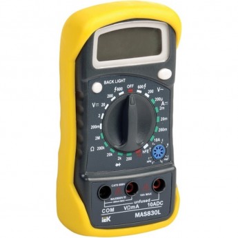Мультиметр цифровой IEK MASTER MAS830L - TMD-3L-830 Мультиметр цифровой IEK MASTER MAS830L - TMD-3L-830