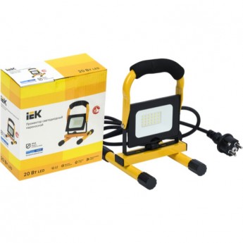 Прожектор светодиодный IEK СДО 06-20П переносной 6500К IP65 черный - LPDO603-020-65-K02 Прожектор светодиодный IEK СДО 06-20П переносной 6500К IP65 черный - LPDO603-020-65-K02