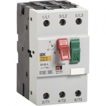 Пускатель ручной кнопочный IEK ПРК64-63 In=64A Ir=40-63A 660В - DMS22-63 Пускатель ручной кнопочный IEK ПРК64-63 In=64A Ir=40-63A 660В - DMS22-63