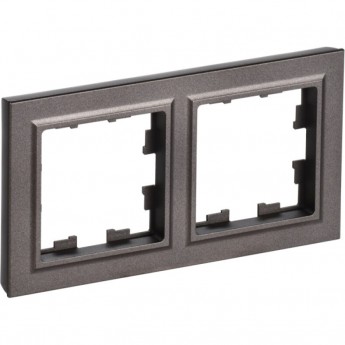 Рамка 2-местная IEK BRITE IP44 РУ-2-БрТБ-44 темная бронза - BR-M22-44-K45