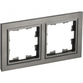 Рамка 2-местная IEK BRITE РУ-2-БрШ шампань - BR-M22-K37 Рамка 2-местная IEK BRITE РУ-2-БрШ шампань - BR-M22-K37