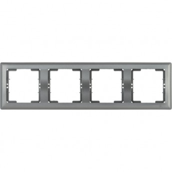 Рамка 4-местная горизонтальная IEK РГ-4-БА BOLERO антрацит - EMB40-K95