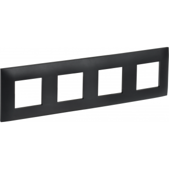 Рамка 4-местная IEK SKANDY SK-F04Bl черный Рамка 4-местная IEK SKANDY SK-F04Bl черный