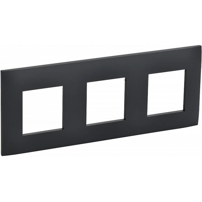 Рамка на 3 поста IEK SKANDY SK-F03G графит SK-M32-K53