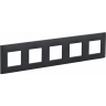 Рамка на 5 постов IEK SKANDY SK-F05G графит SK-M52-K53
