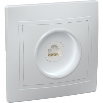 Розетка 1-местная компьютерная IEK КВАРТА РК10-КБ белый - EKK10-K01-DM Розетка 1-местная компьютерная IEK КВАРТА РК10-КБ белый - EKK10-K01-DM