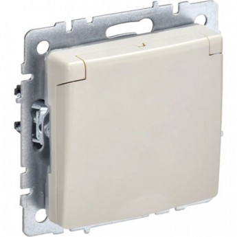 Розетка 1-местная с заземлением с защитными шторками и крышкой 16А IP44 РСбш10-3-44-БрКр бежевый IEK BRITE BR-R16-16-44-K10 Розетка 1-местная с заземлением с защитными шторками и крышкой 16А IP44 РСбш10-3-44-БрКр бежевый IEK BRITE BR-R16-16-44-K10