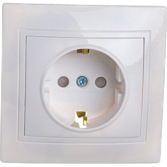 Розетка IEK 1-м СП Кварта РСш10-3-КБ 16А IP20 Розетка IEK 1-м СП Кварта РСш10-3-КБ 16А IP20