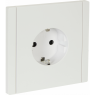 Розетка IEK FORTEPIANO с заземлением, с защитными шторками, безвинтовое крепление, 16А FP213 белый FP-R14-16-1-K01 FP-R14-16-K01