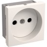 Розетка IEK РКС-20-20-П-К без заземляющего контакта 2к (на 2 модуля) ПРАЙМЕР белая - CKK-40D-RSB2-K01-K