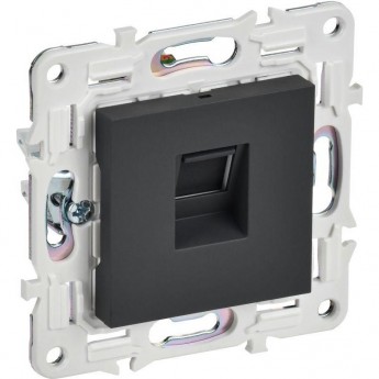 Розетка компьютерная RJ45 кат.5E IEK SKANDY SK-K01G графит SK-K10-1-K53