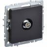 Розетка TV оконечная IEK BRITE РТВ11-0-БрЧ черный - BR-A10-O-K02