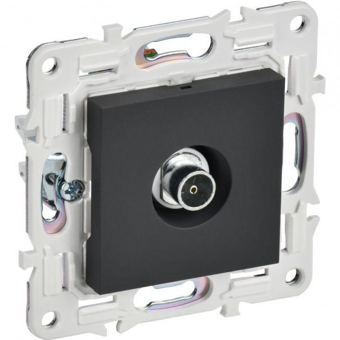 Розетка TV оконечная IEK SKANDY SK-A12G графит SK-A10-O-K53