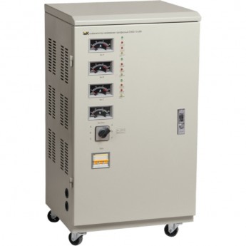 Стабилизатор напряжения IEK трехфазный СНИ3-15 кВА - IVS10-3-15000 Стабилизатор напряжения IEK трехфазный СНИ3-15 кВА - IVS10-3-15000