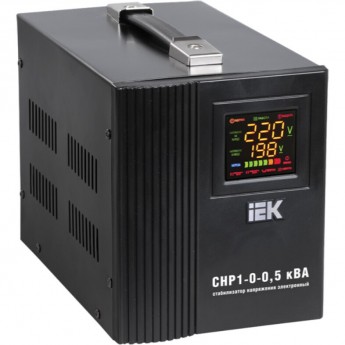 Стабилизатор напряжения переносной IEK HOME 0,5кВА (СНР1-0-0,5) - IVS20-1-00500 Стабилизатор напряжения переносной IEK HOME 0,5кВА (СНР1-0-0,5) - IVS20-1-00500