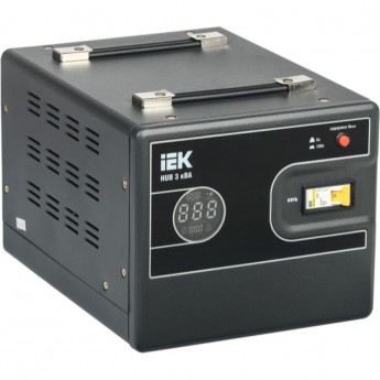 Стабилизатор напряжения переносной IEK HUB 3кВА - IVS21-1-003-13 Стабилизатор напряжения переносной IEK HUB 3кВА - IVS21-1-003-13