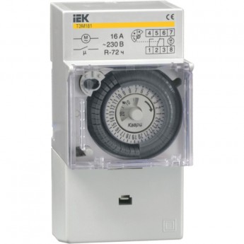 Таймер IEK ТЭМ181 аналоговый 16А 230В на DIN-рейку - MTA20-16 Таймер IEK ТЭМ181 аналоговый 16А 230В на DIN-рейку - MTA20-16