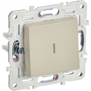 Выключатель 1-клавишный IEK SKANDY 10А SK-V07B с индикацией бежевый SK-V10-1-10-K10