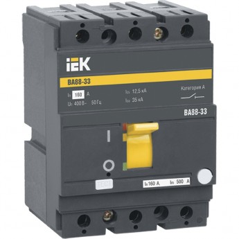 Выключатель автоматический IEK SVA20-3-0160 3п 160А 35кА ВА 88-33 Выключатель автоматический IEK SVA20-3-0160 3п 160А 35кА ВА 88-33