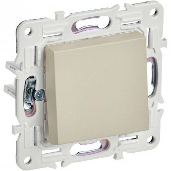 Выключатель проходной 1-клавишный IEK SKANDY 10А SK-V02B бежевый SK-V12-0-10-K10